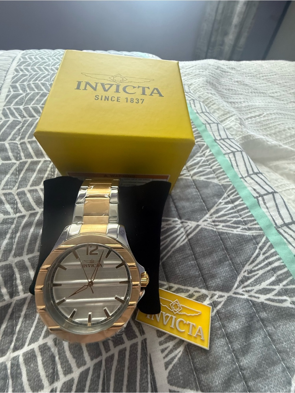 Invicta Men’s Two-Tone Gold and Silver Bracelet Watch